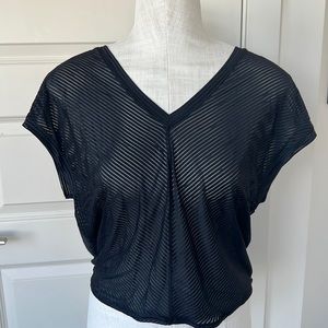 Lululemon black sheer top